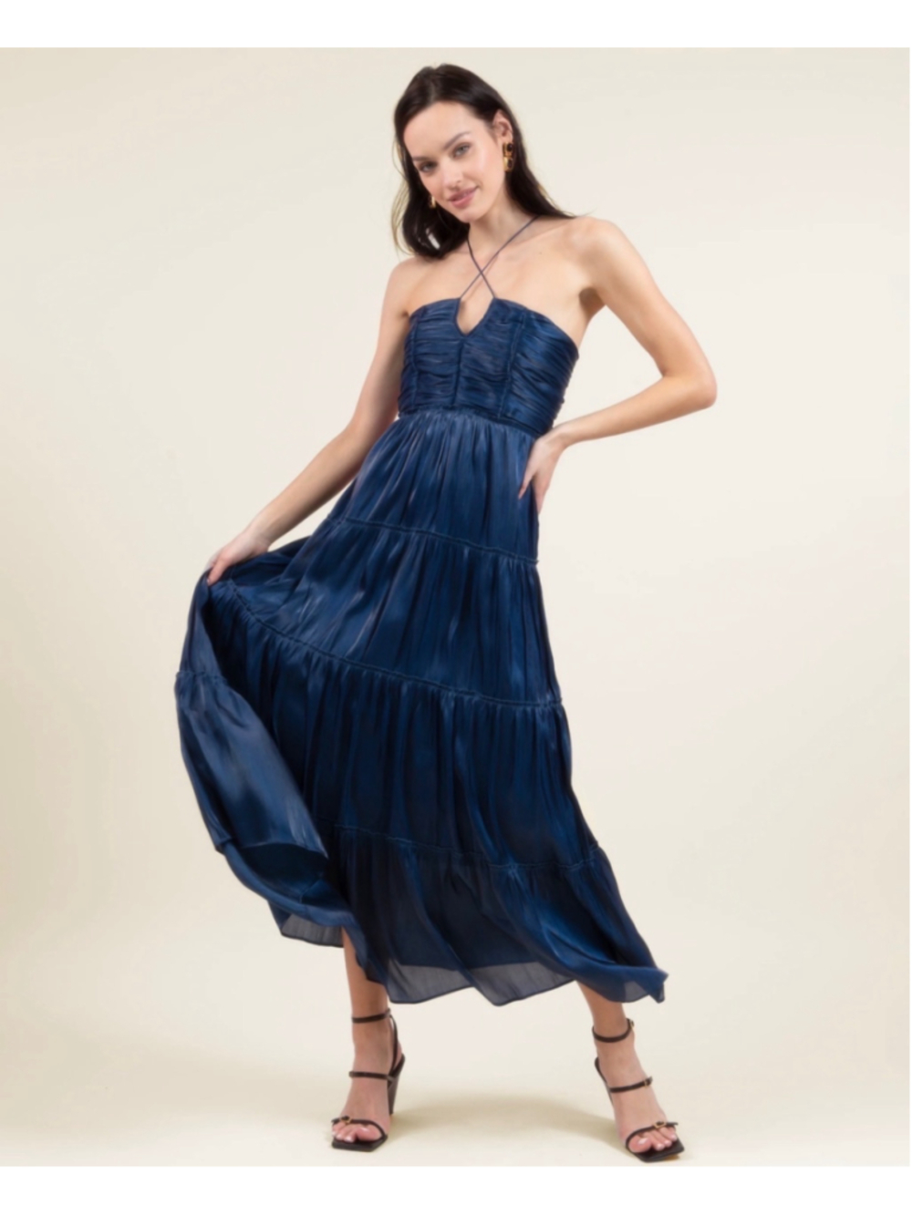 Women's o.p.t Blue Maxi Dress Size M